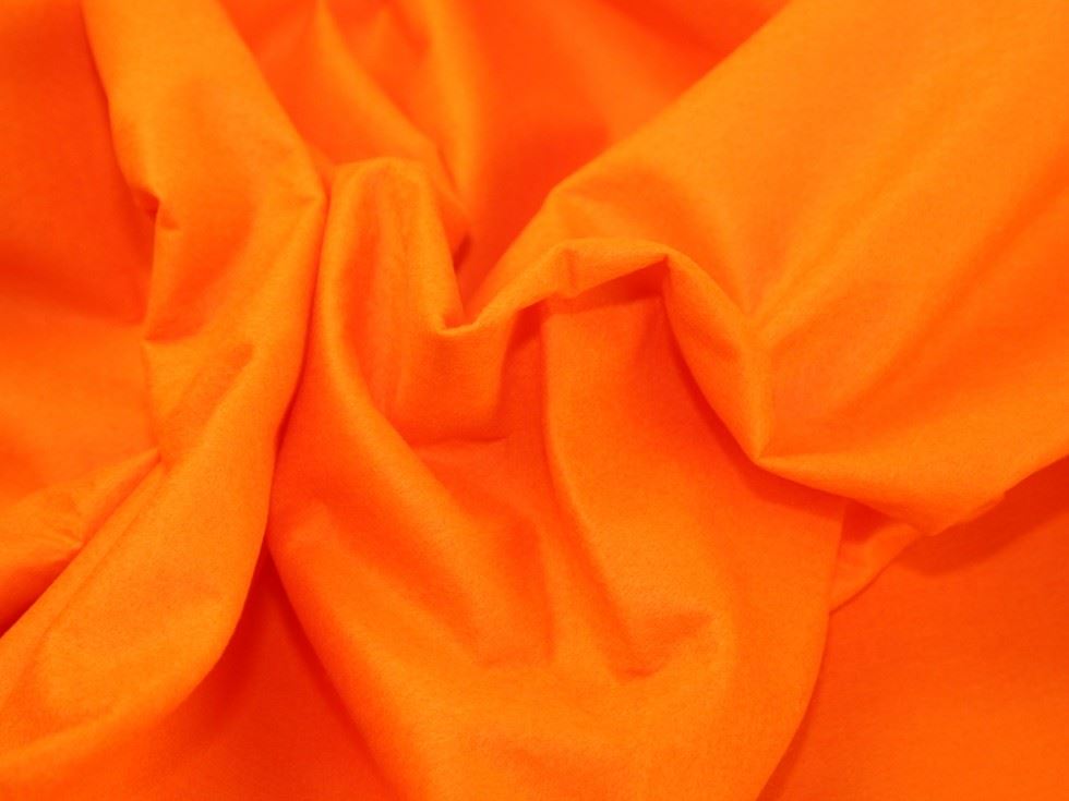 Minerva Core Range Jaffa Orange Self Adhesive Felt Fabric Roll
