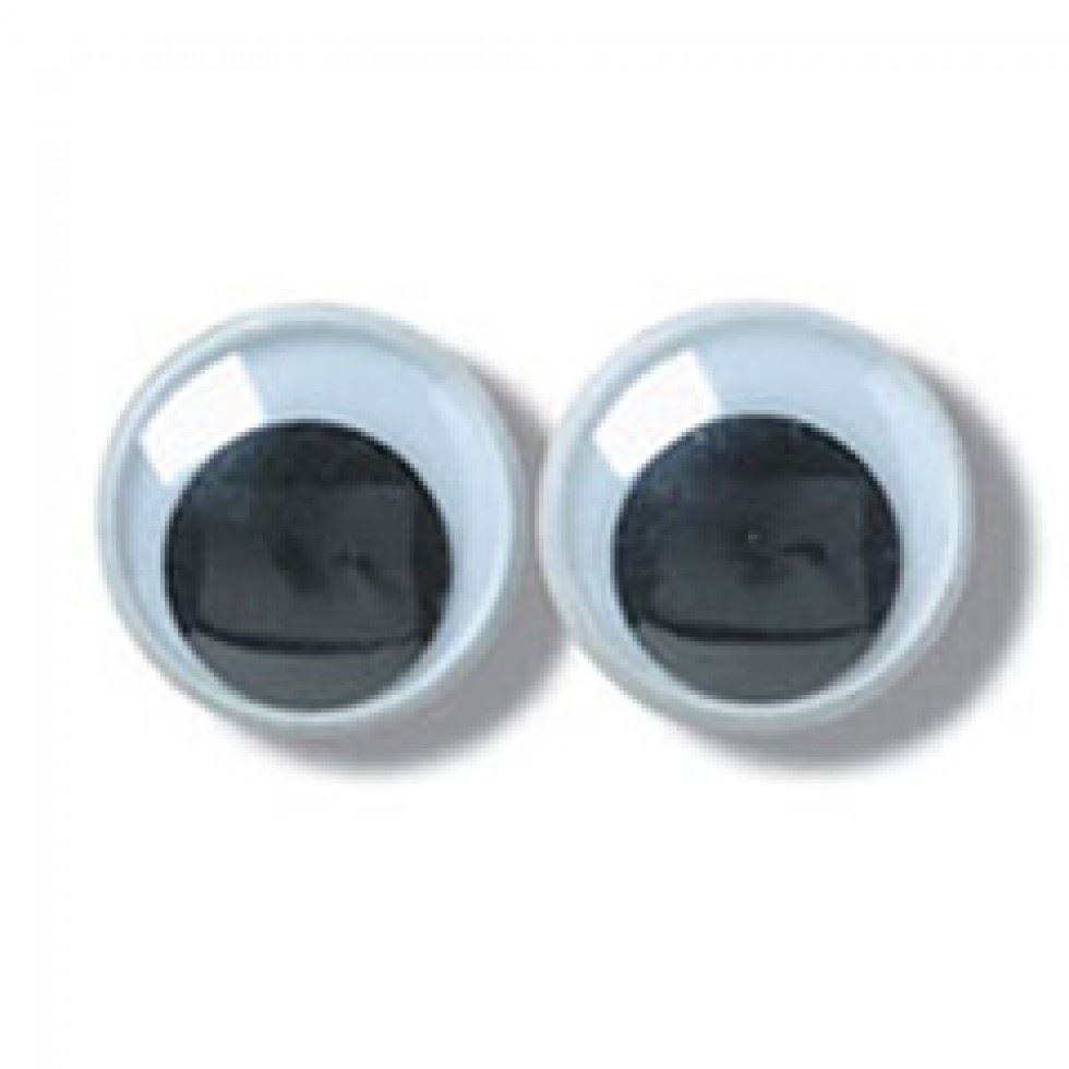 Trimits Black & White Stick On Wobbly Toy Eyes