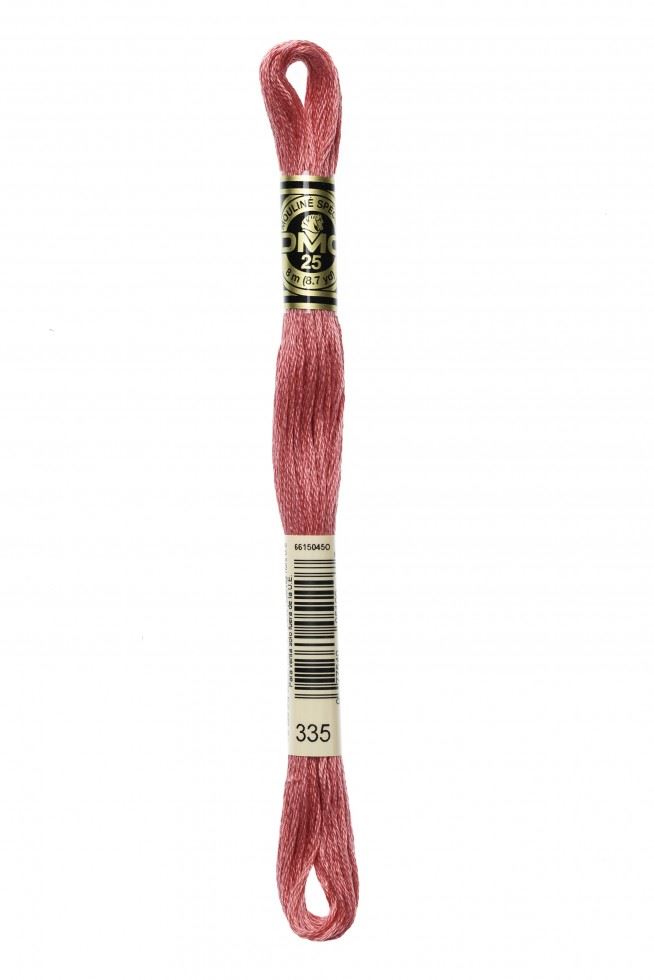 DMC 117-335 Mouline Stranded Cotton Six Strand Embroidery Floss Thread, Rose, 8.7-Yard - Image 2
