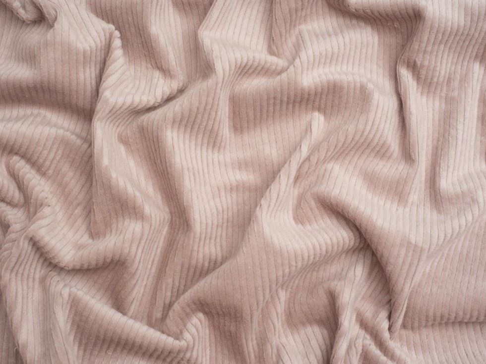 Minerva Core Range 6 Wale Stretch Woven Jumbo Cord Fabric Blush
 