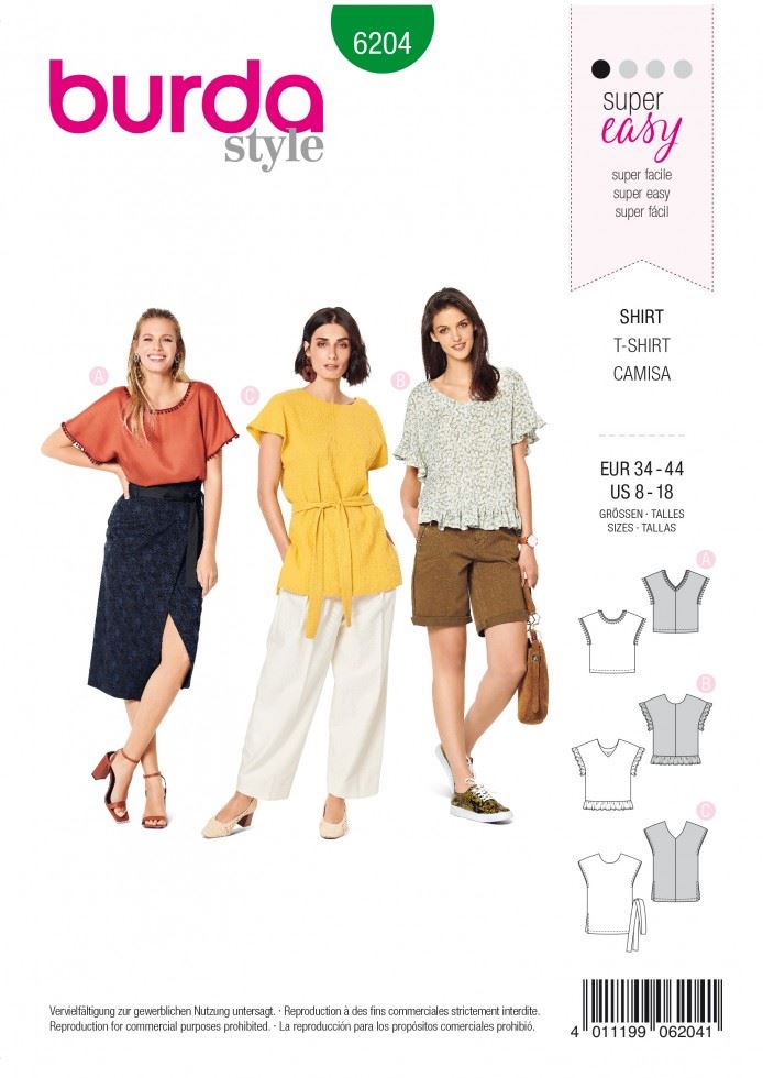 Minerva Sewing Pattern 6204 Burda Burda-6204