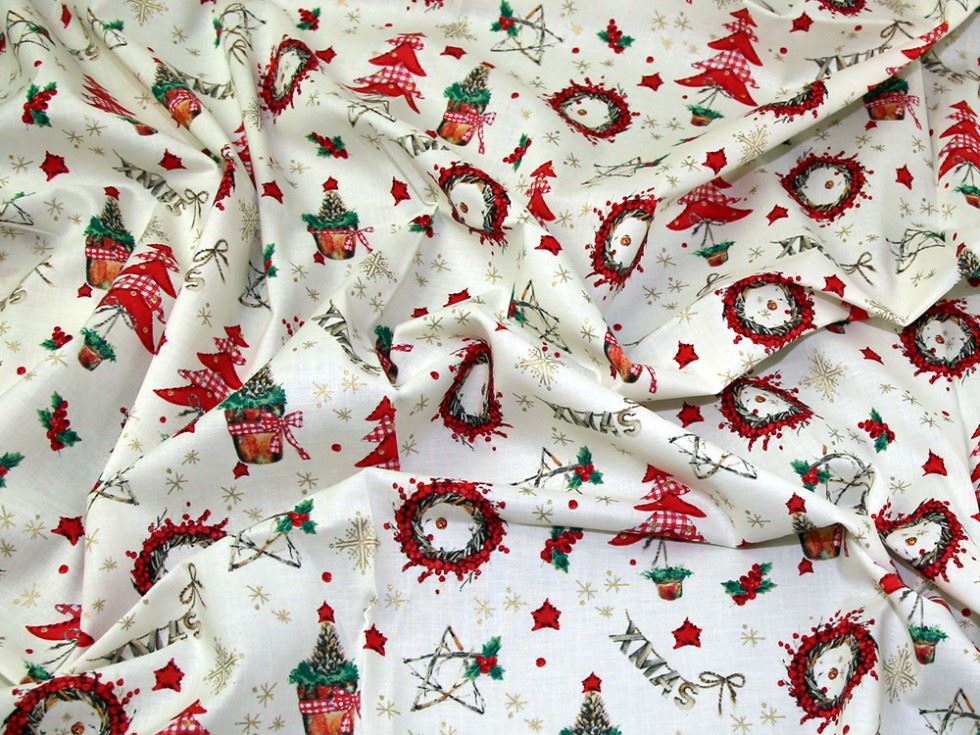 Deadstock 100% Cotton Fabric Ivory
 