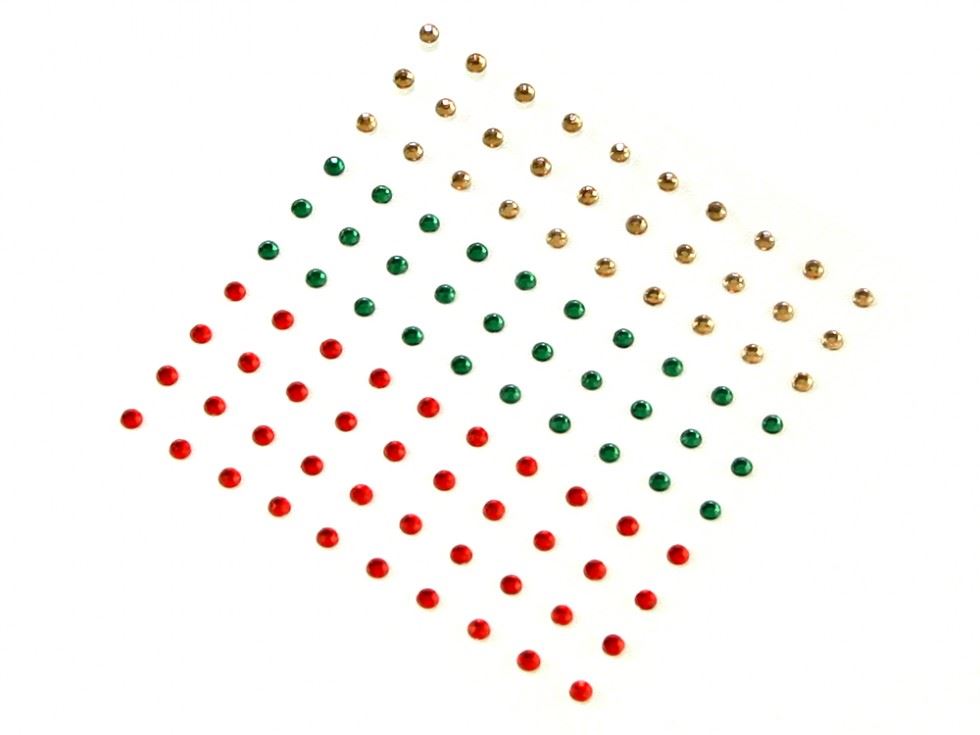 Stick On Flat Back Diamantes Festive