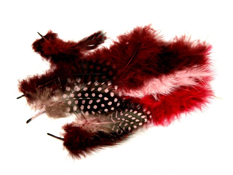 Marabou Guinea Feathers Plum
 