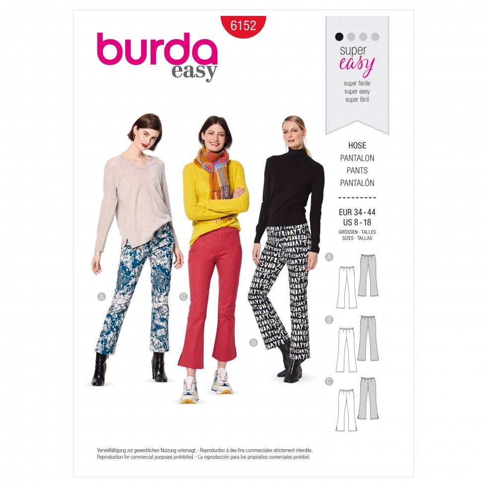Burda Paper Sewing Pattern 6152
 
