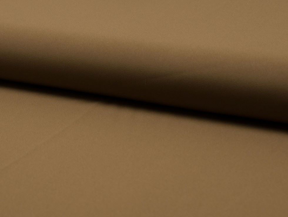 Brown Deadstock Soft Twill Stretch Woven Suiting Fabric