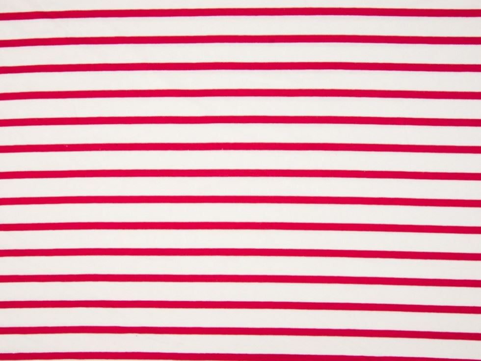 Red Deadstock Viscose Jersey Stretch Knit Fabric