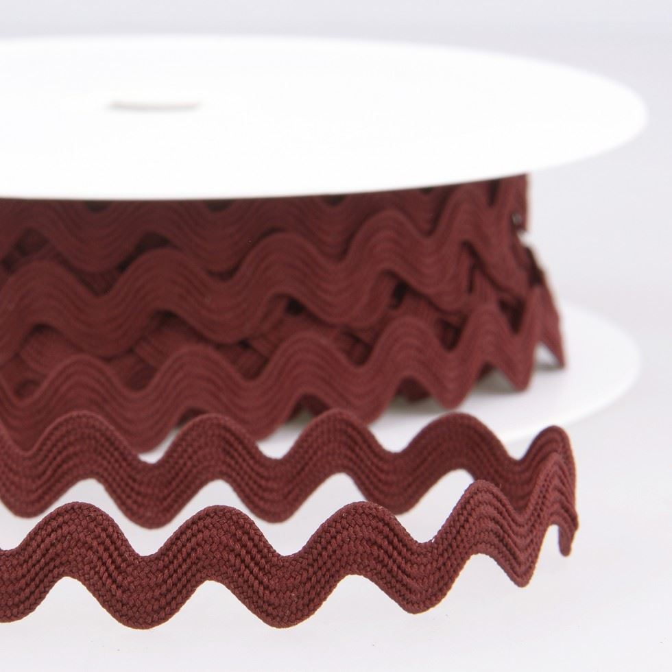 Stephanoise Burgundy Ric Rac Trim