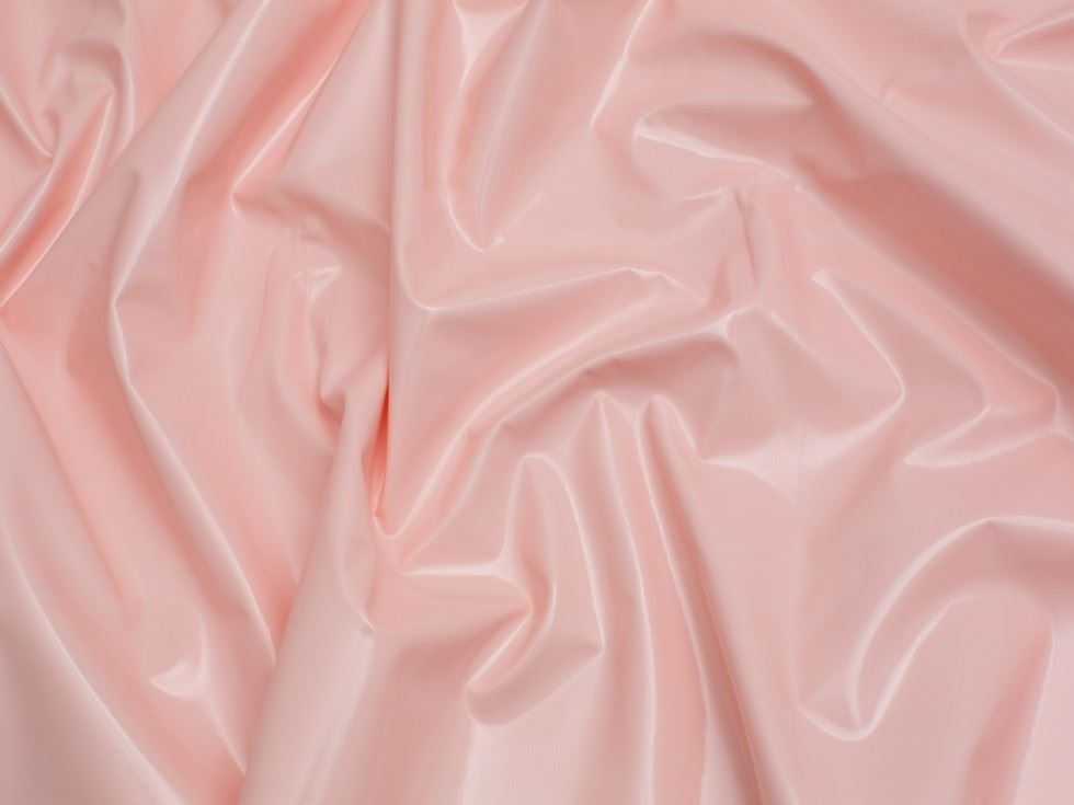 Minerva Core Range Glossy PVC Vinyl Fabric Baby Pink
 