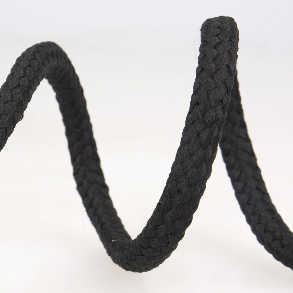 Stephanoise Round Braided Cord Black
 