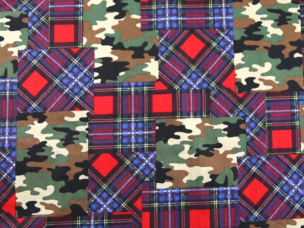 Red Deadstock Cotton Poplin Fabric