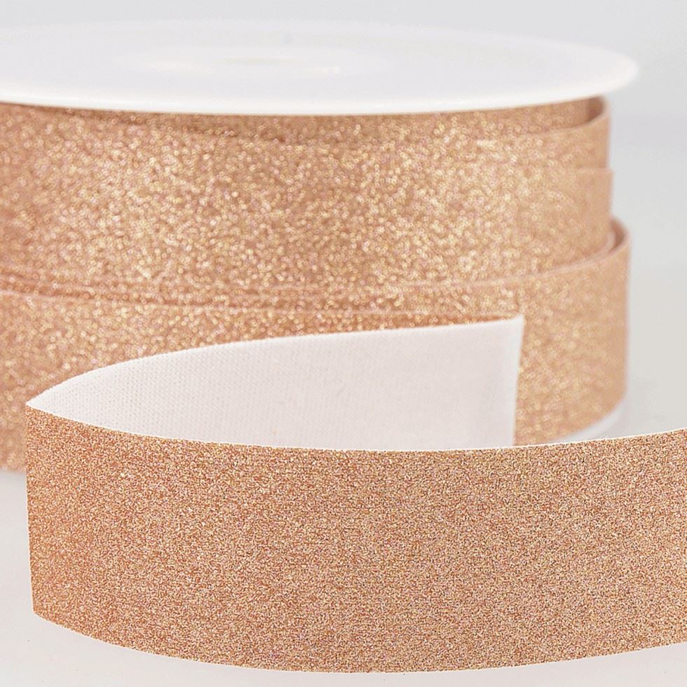 Stephanoise Iron On Sparkle Glitter Trim Rose Gold