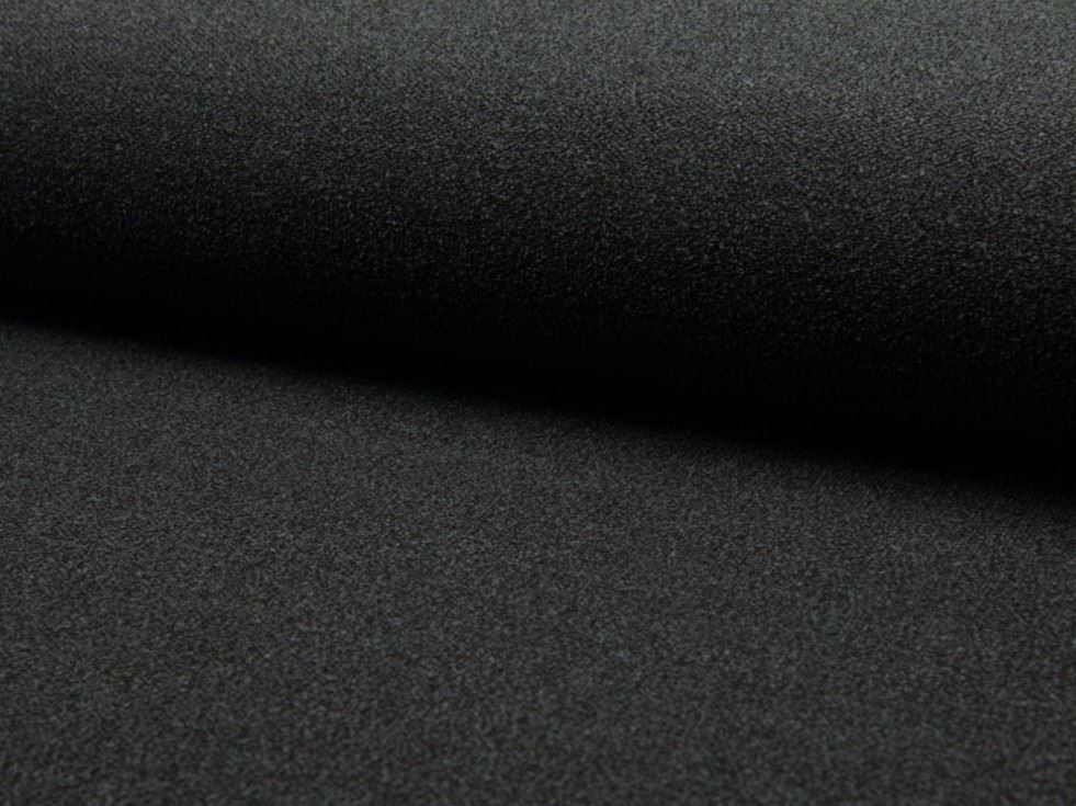 Grey Deadstock Stretch Woven Crepe Fabric