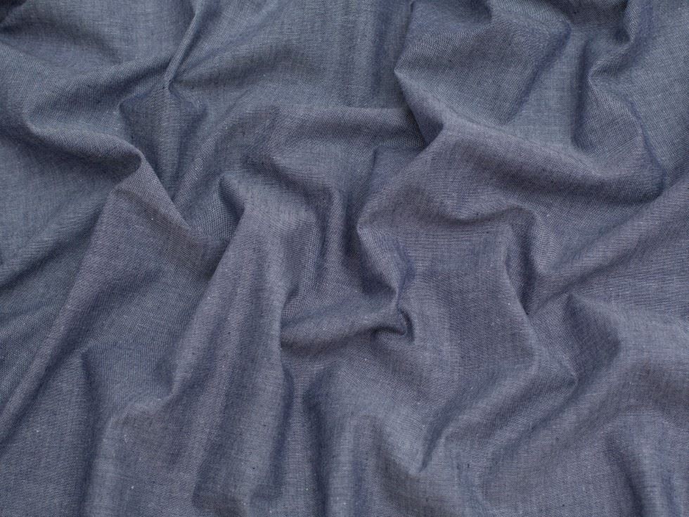 Yarn Dyed Cotton Chambray Fabric 144cm / 57" Wide - per metre - Picture 4 of 10