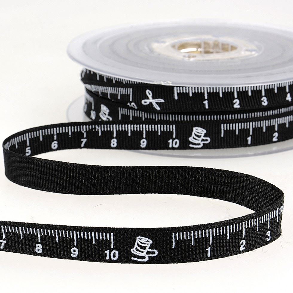 Stephanoise Tape Measure Ribbon Black
 
