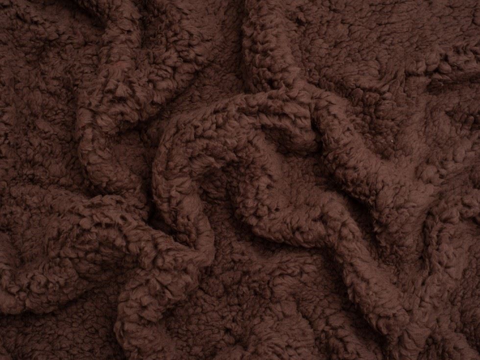 Minerva Core Range Brown Super Soft Shearling Fleece Fur Fabric