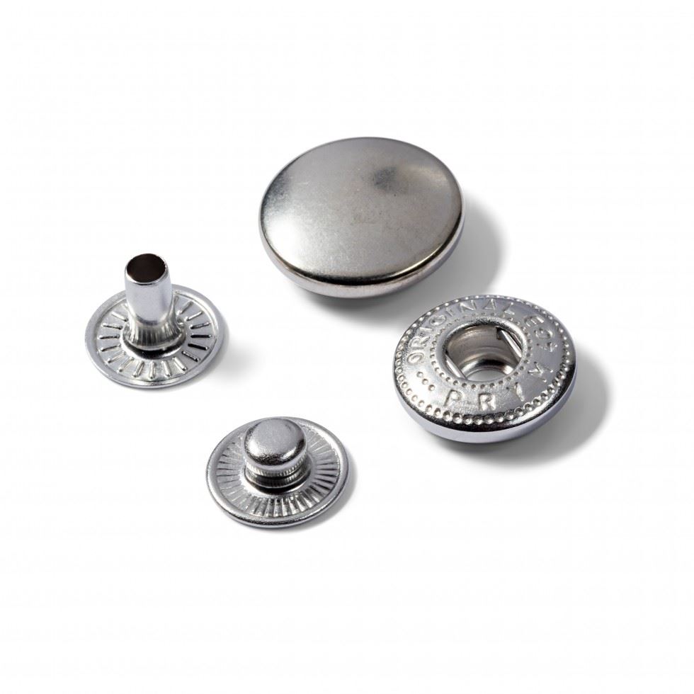 Minerva Anorak Snaps Press Fasteners Refill Silver Prym 390321