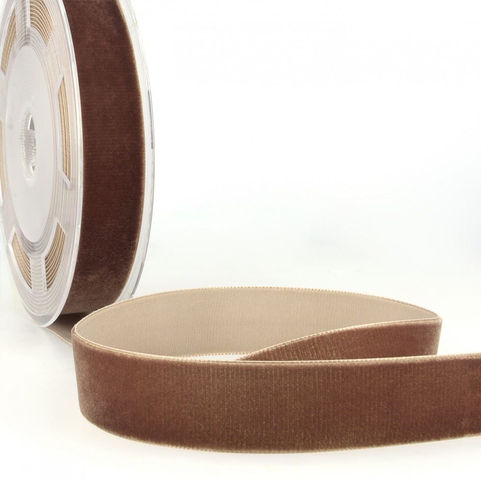 Stephanoise Velvet Ribbon Chocolate Brown