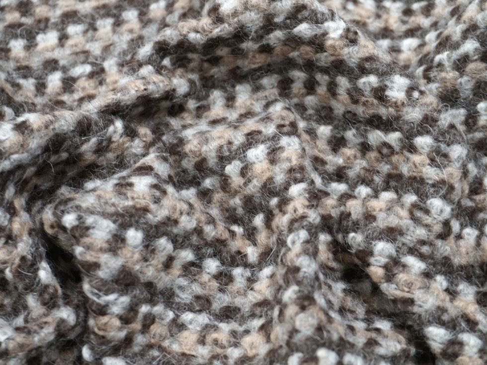 Lady Mcelroy Mocha Wool Blend Coating Fabric