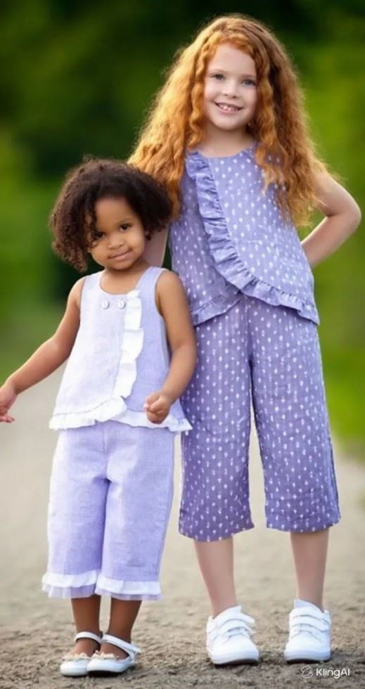 Sew Different Paper Sewing Pattern Kids Kiki Top & Pants
 