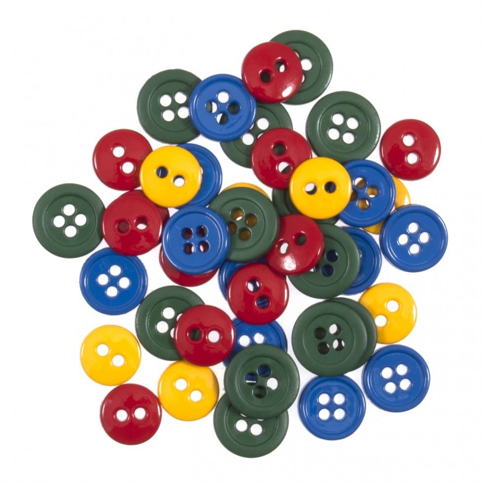 Trimits Primary Round Button Packs (Value Pack Of 5)