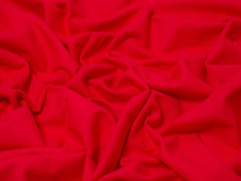 Minerva Core Range Red Light Cotton Flannel Fabric