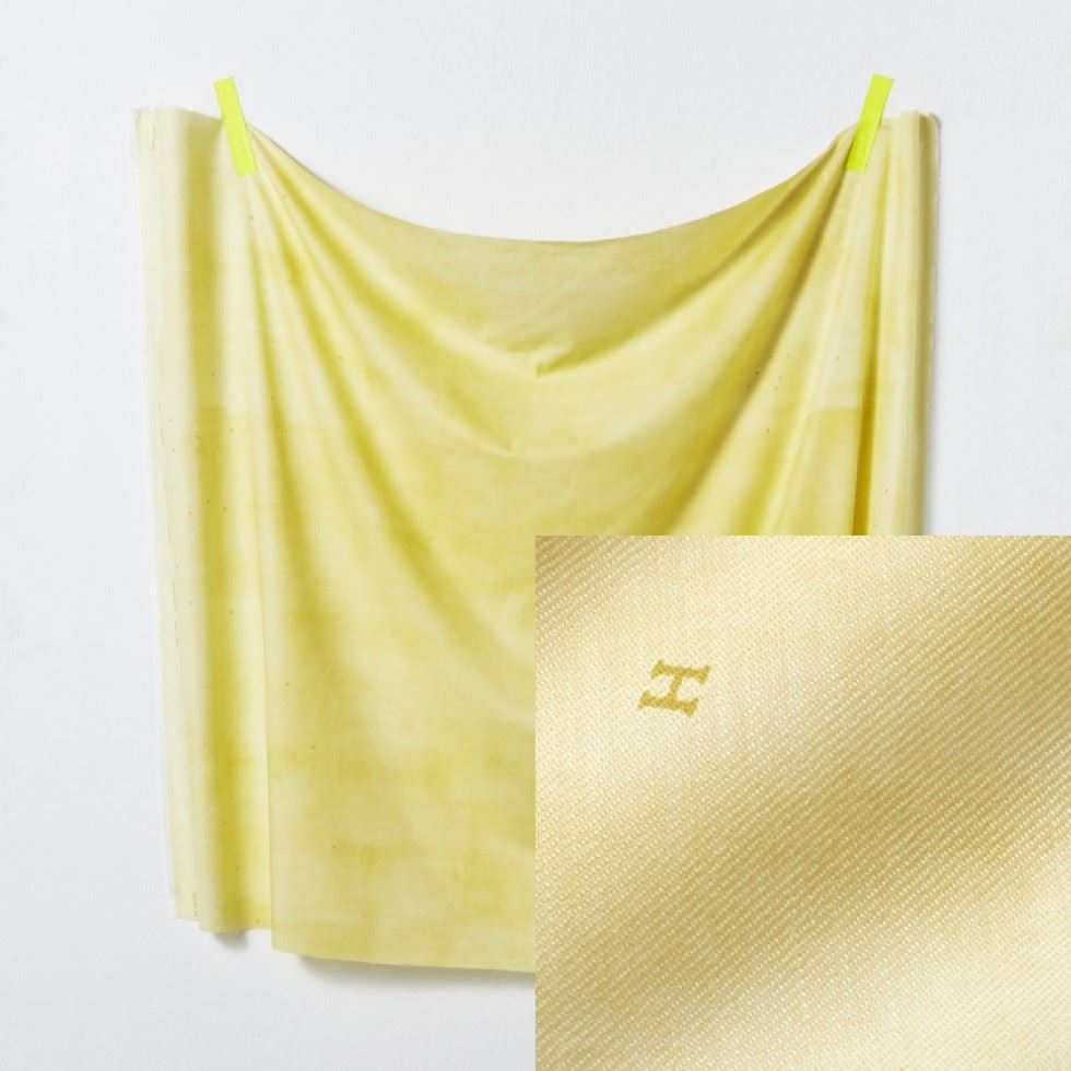 Kokka Nani Iro Cotton Silk Lawn Fabric Yellow
 