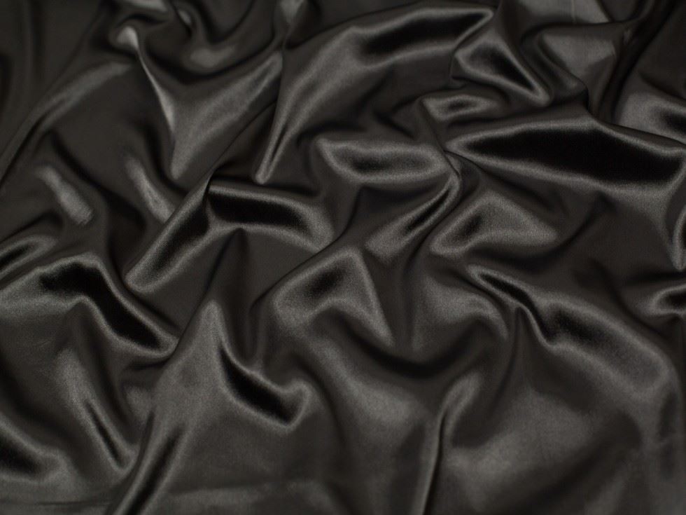 Minerva Core Range Warm Pewter Stretch Woven Charmeuse Silky Satin Fabric