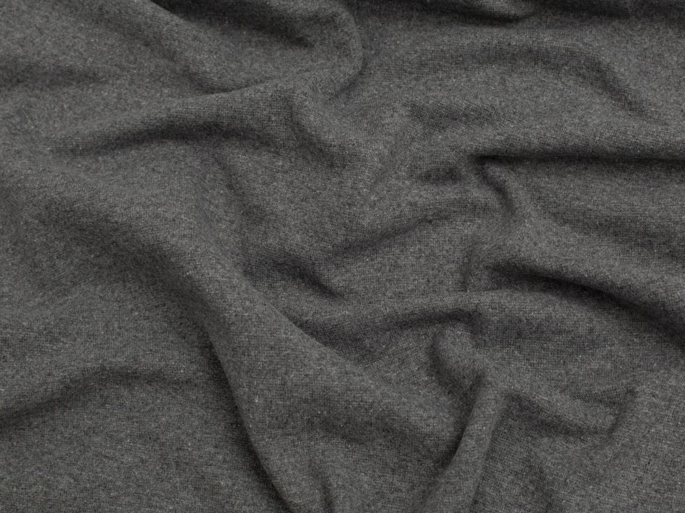 Minerva Core Range Recycled Tubular Ribbing Stretch Knit Fabric Grey