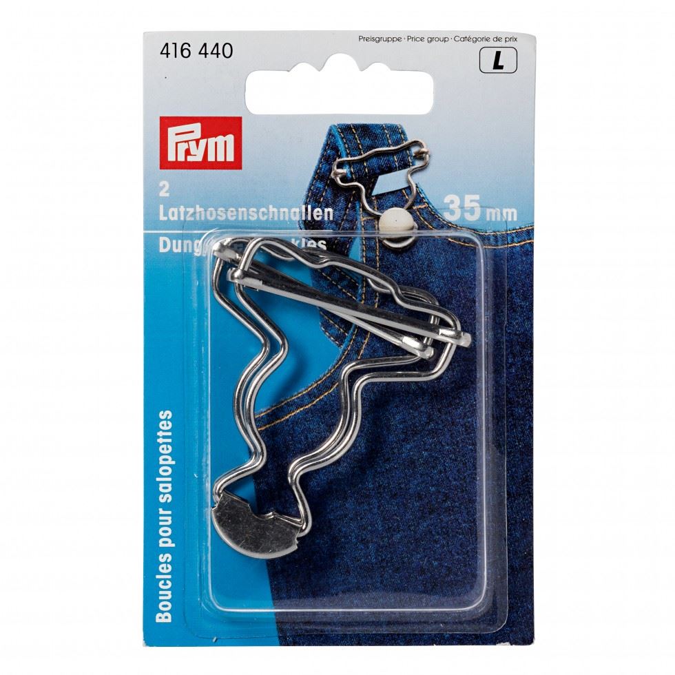 Prym Metal Dungarees Buckles Silver
 