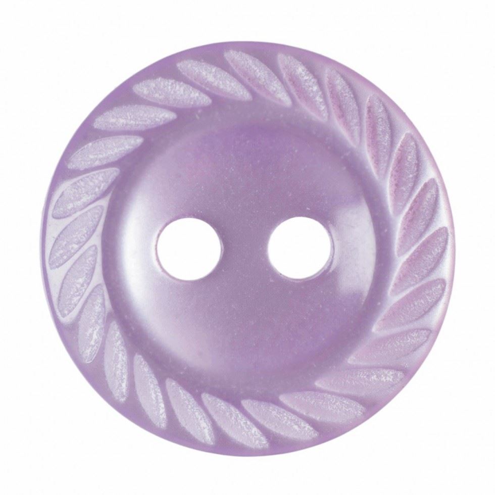 Hemline Lilac Round Shirt Buttons
