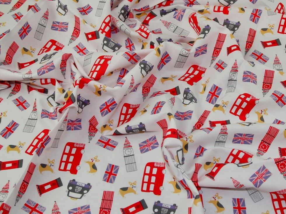 Deadstock 100% Cotton Poplin Fabric White
 