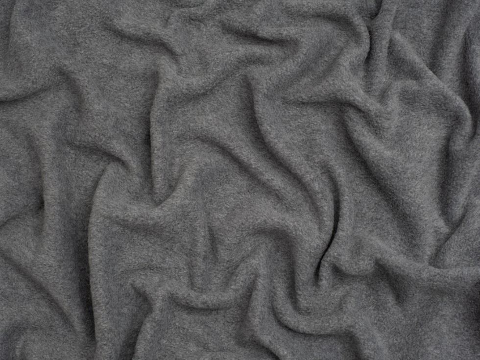 Minerva Core Range Melange Grey Polar Fleece Fabric