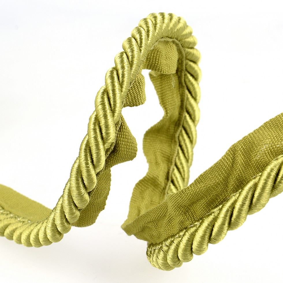 Stephanoise Flanged Piping Cord Almond Green