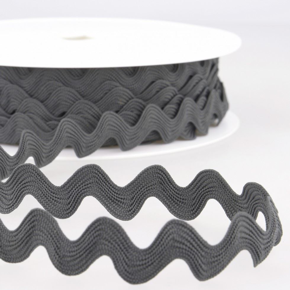 Stephanoise Ric Rac Trim Graphite Grey