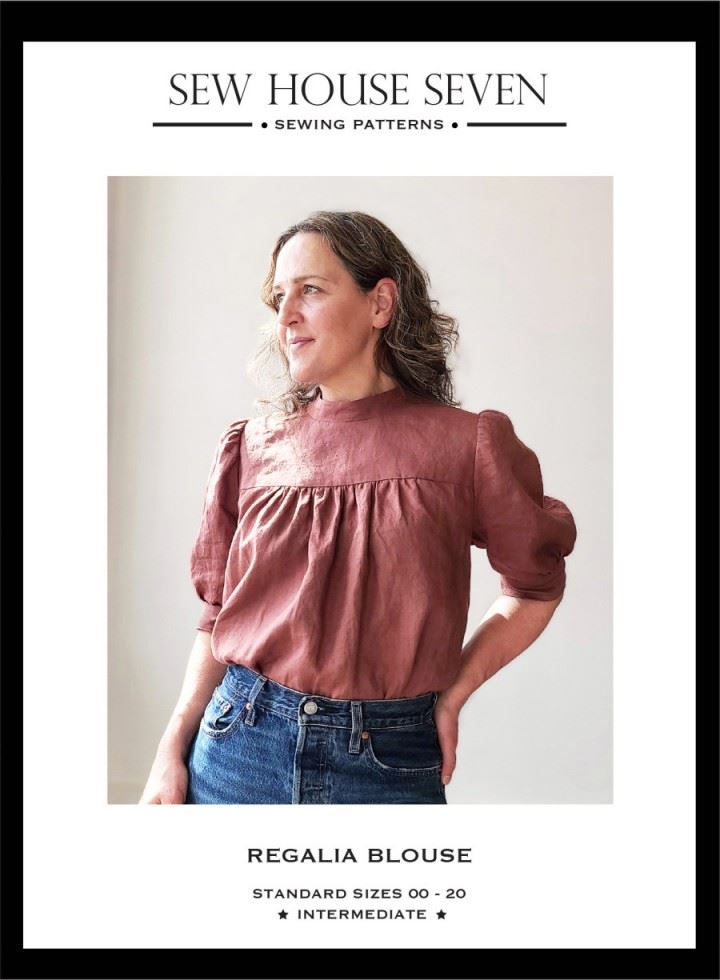 Sew House Seven Paper Sewing Pattern Regalia Blouse
 