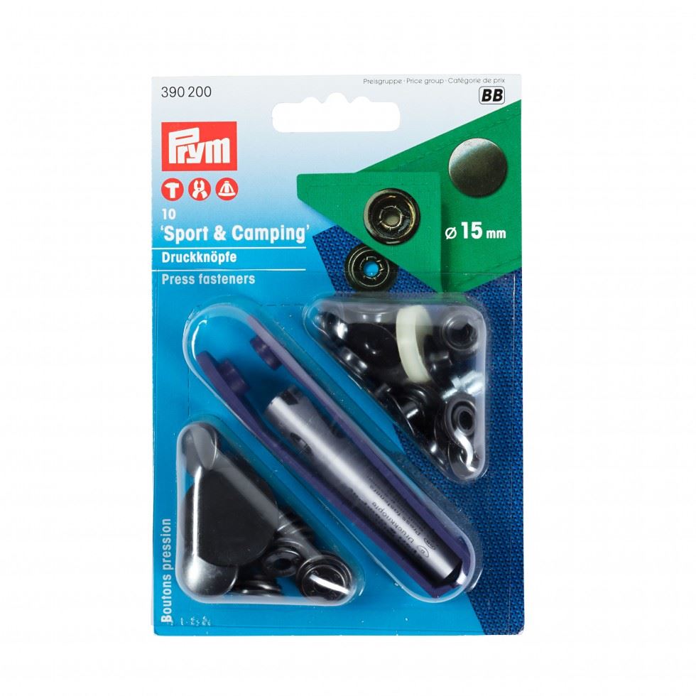 Prym Black Oxidized Sport Snaps Press Fasteners