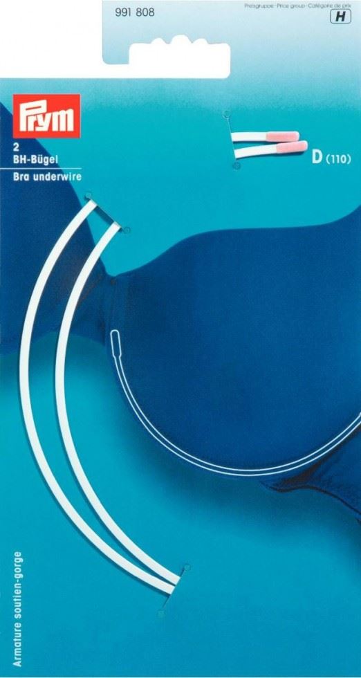 Minerva Bra Underwires White Steel/Nylon Prym 991808