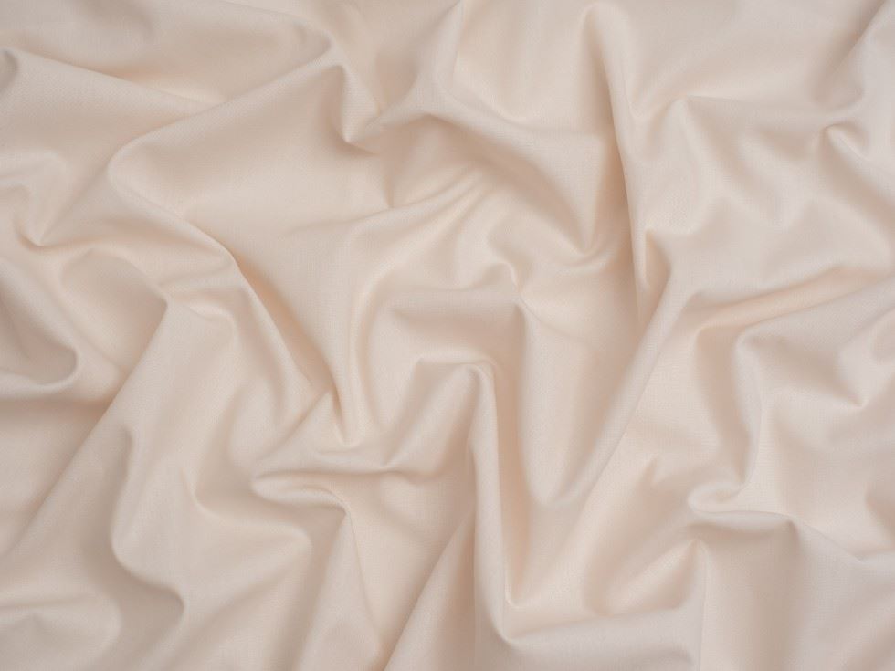 Minerva Core Range Baby Soft Cotton Poplin Fabric Ecru
 