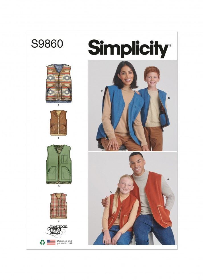 Simplicity Paper Sewing Pattern 9860
 