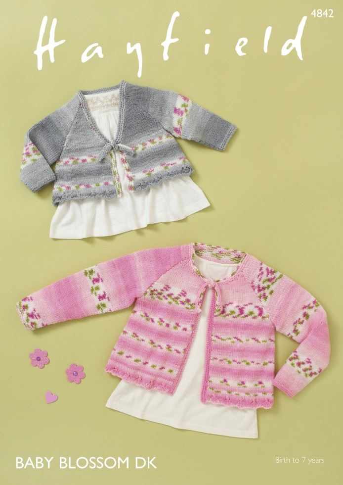 Minerva Blossom Dk Knitting Pattern 4842 Hayfield Sirdar-4842