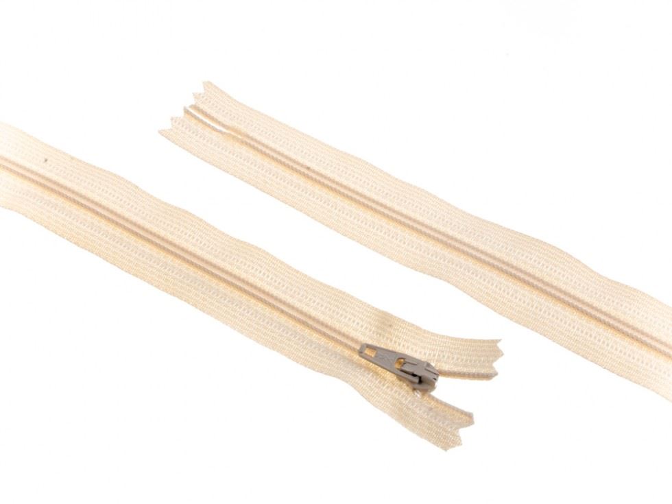 YKK Nylon Closed End Dress Zips Cream
 