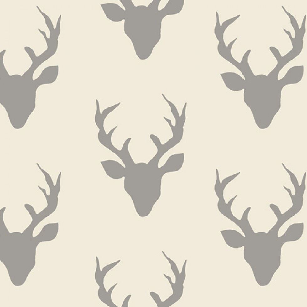 Art Gallery Fabrics Hello Bear 100% Cotton Poplin Fabric Buck Forest Silver