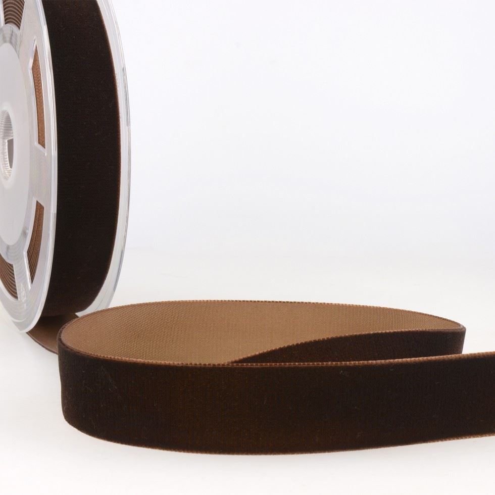 Stephanoise Velvet Ribbon Dark Brown