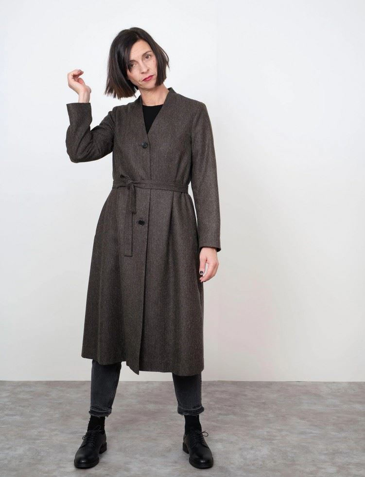 The Assembly Line Paper Sewing Pattern V Neck Coat