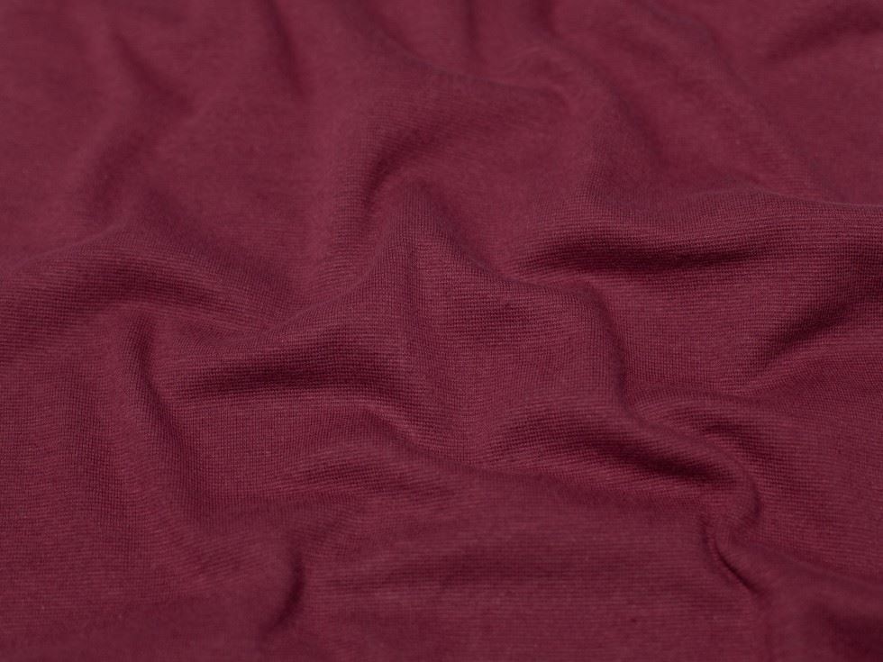 Minerva Core Range Tubular Ribbing Stretch Knit Fabric Wine
 