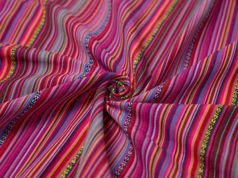 Minerva Mexico Woven Stripe Fabric 150cm / 60" Wide - per metre - Picture 6 of 10