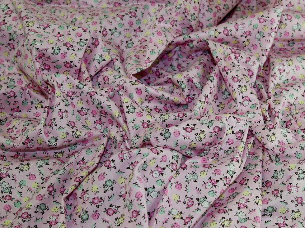 Pink Deadstock 100% Cotton Fabric