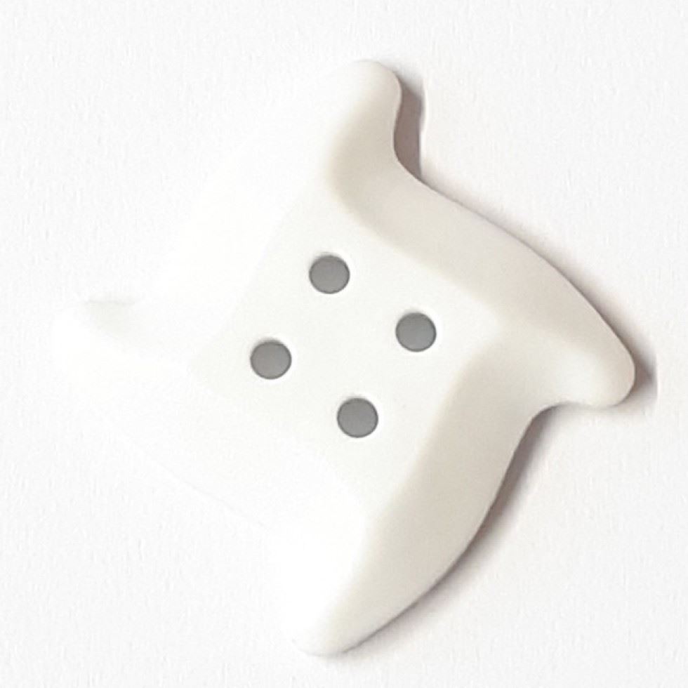 Dill Starfish Geometric Buttons (Value Pack) White
 