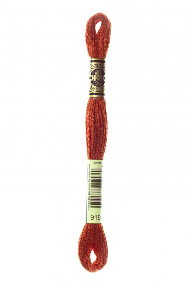 Dmc 919 Stranded Cotton Embroidery Thread